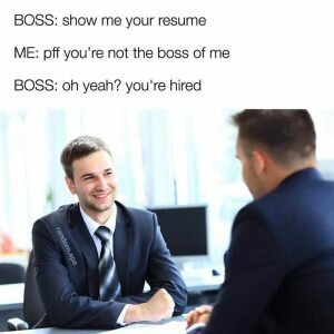How to get through an interview very quickly job interview memes