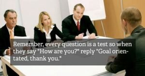 Goal orientated job interview memes