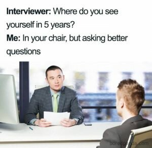 Where do you see yourself job interview memes